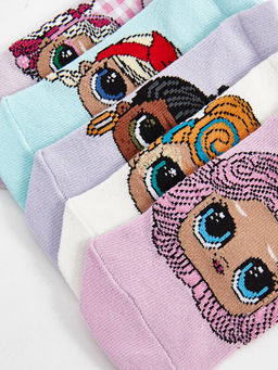 LOL Surprise OMG Lisansl? K?z ?ocuk Patik ?orap 5li - Waikiki фото 3