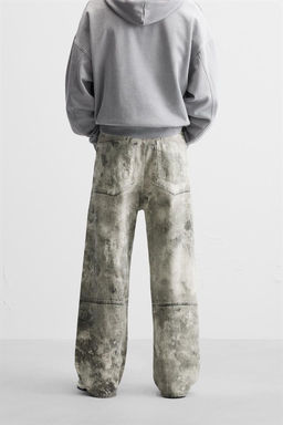 ABSTRACT PRINT RELAXED FIT TROUSERS - Zara фото 3