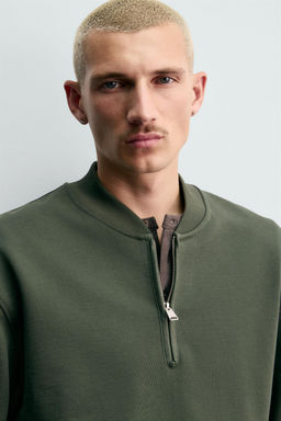 QUARTER-ZIP SWEATSHIRT - Zara фото 6