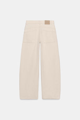 JEANS ZW COLLECTION LOOSE BARREL TIRO MEDIO / Crudo - Zara фото 8