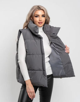 K13029 Жилет синтепоновый ГРАФИТ