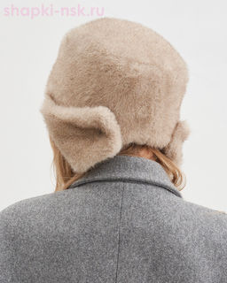 Элла экомех норка Ушанка женская флис (56-57)