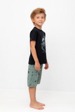 К 1528/24/черный,быстрее ветра пижама дет