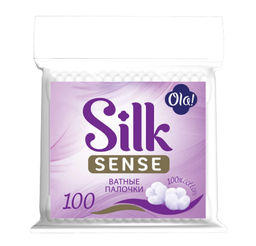 OLA! вата на палочках (100шт) в п/э уп. SILK SENSE