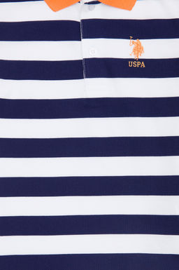 U. S. Polo Assn Темно-синяя футболка с воротником-поло для мальчика - U.s. polo assn фото 4