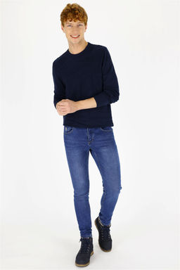 Свитер из килограммового воротника мужского темно -синего велосипеда Неожиданная скидка в корзине - U.s. polo assn фото 4