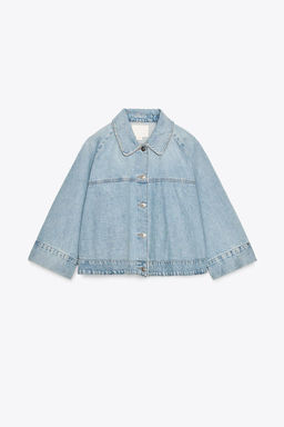 TRF DENIM CAPE JACKET - Zara фото 8