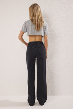 Trendyolmilla Ac?k Mavi Yuksek Bel Wide Leg Jeans TWOSS25JE00278  фото 8