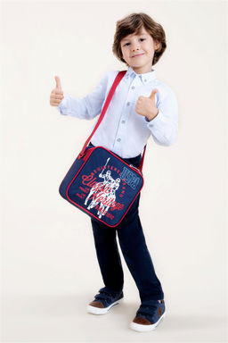 Голубая базовая рубашка с длинным рукавом для мальчика Неожиданная скидка в корзине