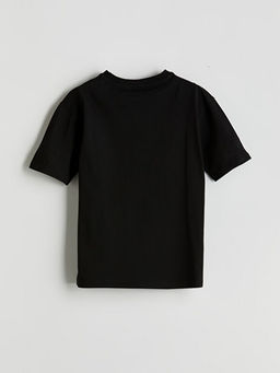 Bisiklet Yaka Minecraft Bask?l? Erkek ?ocuk Ti??rt