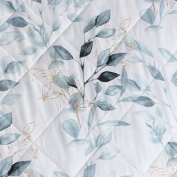 Покрывало LoveLife 2 сп Акварельные листья 180*2105см, микрофайбер, 100% п/э  фото 2