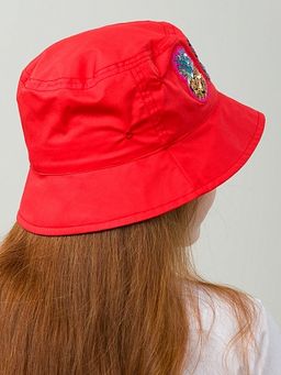 PELICAN, панама для девочек, Красный  фото 5
