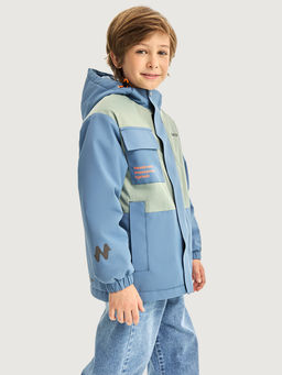 Куртка 4м5326 деним/фисташка