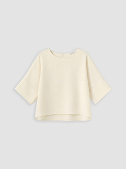 Bisiklet Yaka Geni? Kollu Oversize Bluz