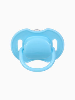 Соска-пустышка классическая, силикон, от 0 мес., с колпачком, голубая