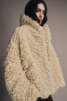FAUX SHEARLING JACKET ZW COLLECTION - Zara фото 4
