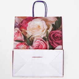 Цена за 10 шт. Пакет крафт Орхидея, 22 х 12 х 27 см - UPAK LAND фото 2