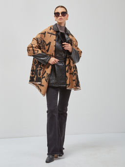 В составе шерсть и кашемир! теплый двусторонний палантин - Tantino фото 4