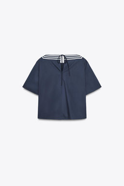 POPLIN BIB TOP