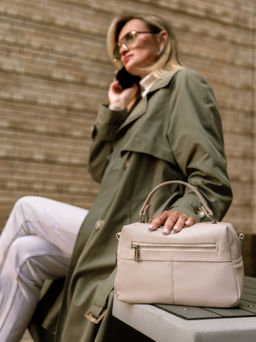 Светло-бежевый саквояж S.Lavia  фото 26