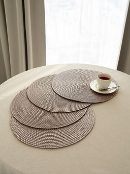 Салфетка сервировочная D38, 1 штука бежевый полипропилен