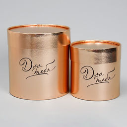 Набор золотых шляпных коробок 2 в 1 Для тебя, 12 х 12, 15 х 15 см