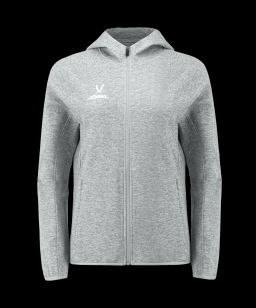 Худи на молнии женское JOGEL ESSENTIAL Athlete Hooded FZ Jacket W, серый  фото 2