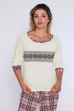 Женский домашний костюм с брюками 66