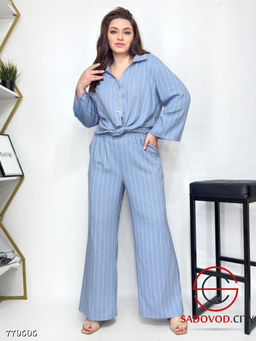 Костюм брючный двойка в полоску