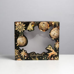 Коробка подарочная Gold, 23.5 20.5 5.5 см - Дарите счастье фото 4