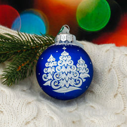 Ёлочный шар «Новогодний» d=6 см, без упаковки, МИКС