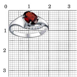 КОЛЬЦО 23115040ПлГр - Красная пресня фото 4