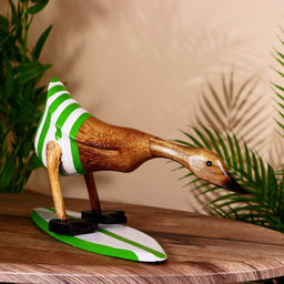 Сувенир «Утка на сёрфе», 31 см, дерево