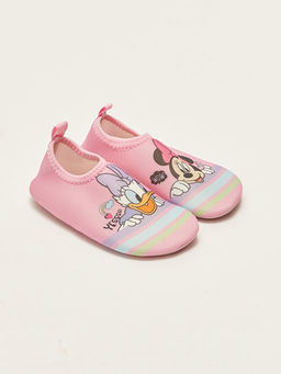 Minnie Mouse Lisansl? Bask?l? K?z ?ocuk Deniz Ayakkab?s?