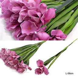 Цветок искусственный Ирис 56 см фиолетовый / JY0640 /уп 36/432/ латекс - Галеонтрейд фото 2