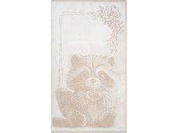 6с103.512ж2 С любовью. Енот. (лён3) Полотенце махровое 50х90см