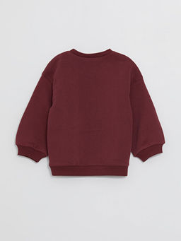 Bisiklet Yaka Bask?l? K?z Bebek Sweatshirt - Waikiki фото 3