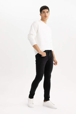 Джинсовые брюки скинни Carlo очень узкого кроя с нормальной талией и очень узкими штанинами - Defacto фото 3