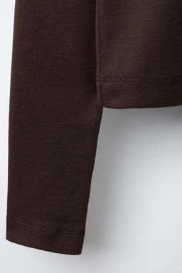 BASIC CROPPED T-SHIRT - Zara фото 4