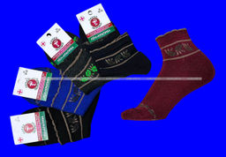 Цена за 10 пар. Линия здоровья носки женские лен с крапивой со слабой резинкой "ЦВЕТОЧКИ" АССОРТИ