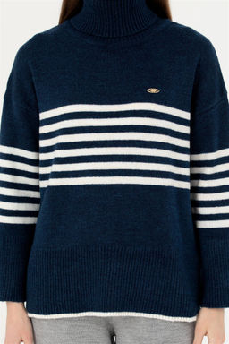 Женский темно-синий свитер - U.s. polo assn фото 6