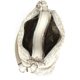 Сумка женская натуральная кожа ADEL-304/3в (отделка ИСК/КОЖА), 2 отд/плеч рем, серый леопард 264689 - Adelia фото 3