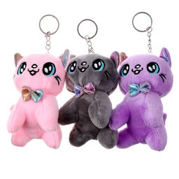 Мягкая игрушка Кот с бабочкой, на брелоке, 10 см, цвета МИКС - Simaland фото 3