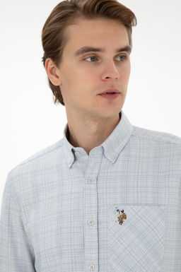 Мужская рубашка с длинным рукавом Stone Неожиданная скидка в корзине - U.s. polo assn фото 2