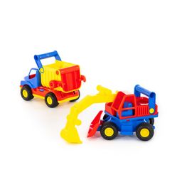 КонсТрак, автомобиль-самосвал + КонсТрак, экскаватор колёсный (в коробке) - Полесье фото 9