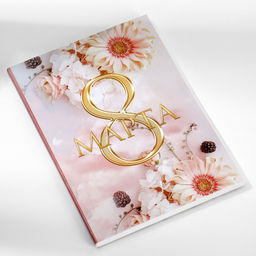 Подарочный набор «8 марта», ежедневник А5, 80 листов и мыльные лепестки