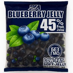 Желейные конфеты со вкусом черники 1 кг