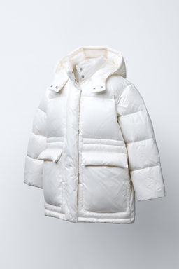 WATER-REPELLENT FEATHER DOWN PUFFER JACKET - Zara фото 2