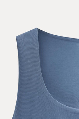 POLYAMIDE TOP WITH WIDE STRAPS - Zara фото 8