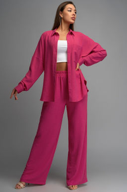 Женский летний костюм оверсайз из ткани-жатка Happyfox - Happy fox фото 13